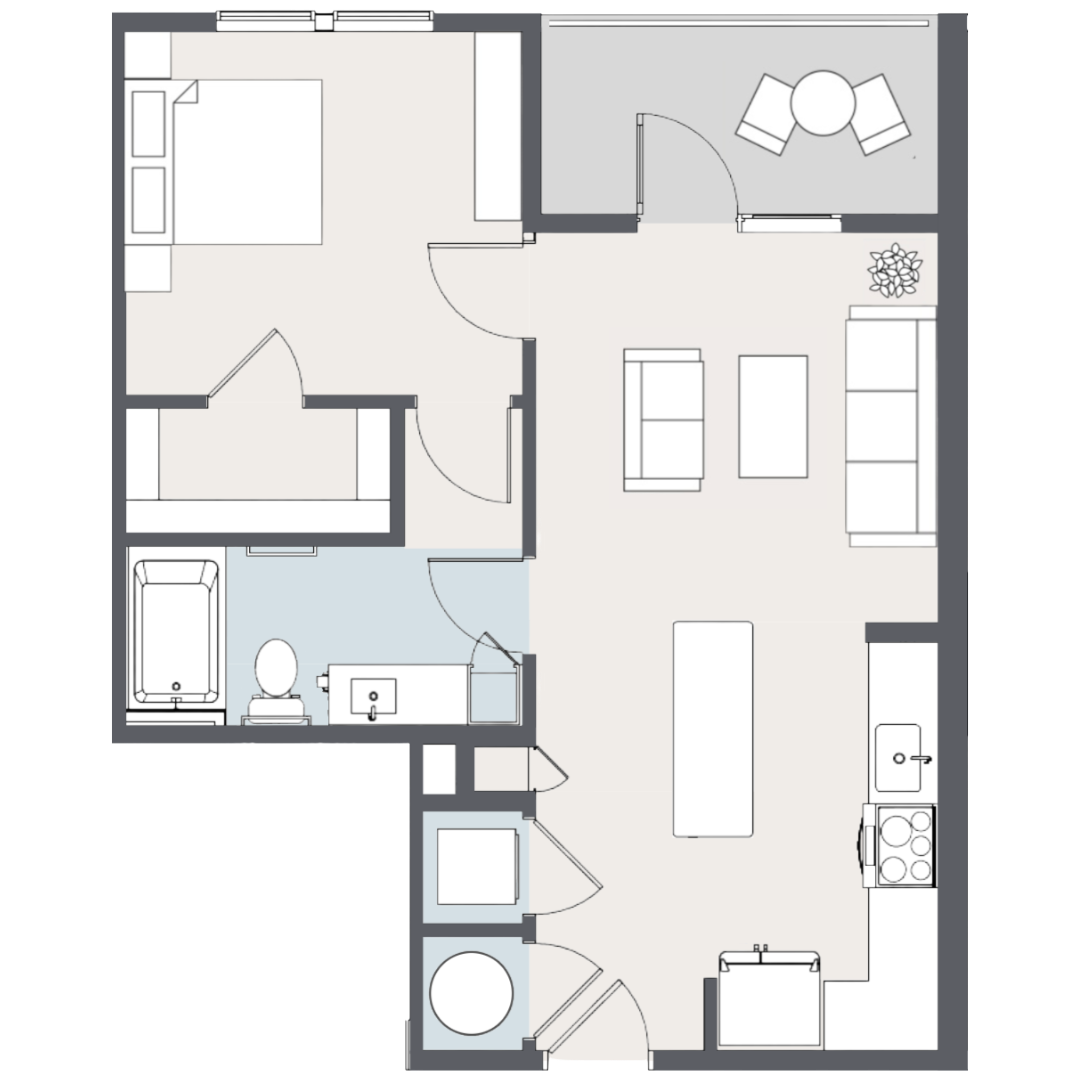 1 Bedroom A2